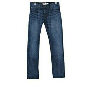 Levi's Jeans 511 Straight Leg Classic 5-Pocket Slim Dark Wash Boy's Size 18 Reg